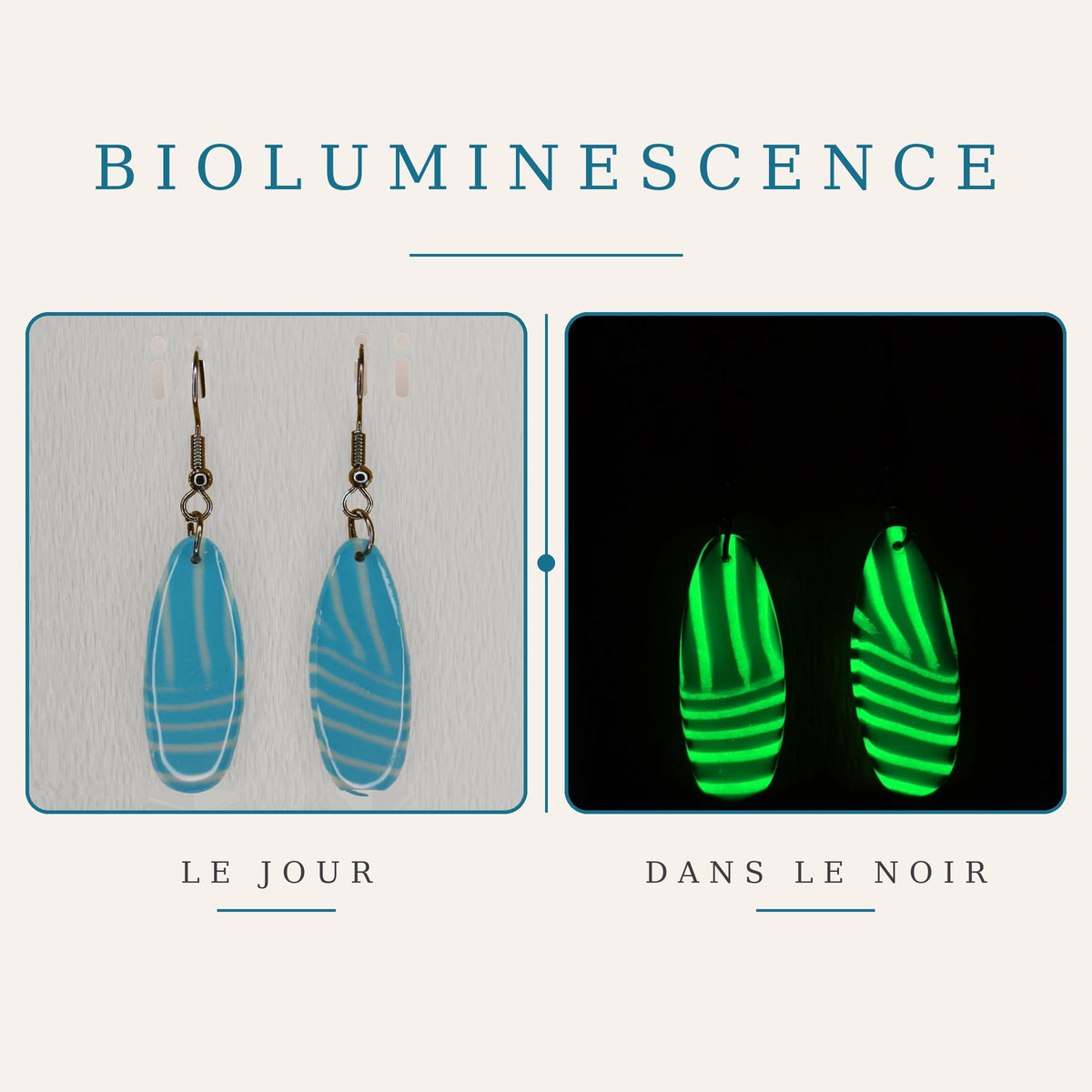 Boucles d’oreilles – Collection Bioluminescence (MP 01)