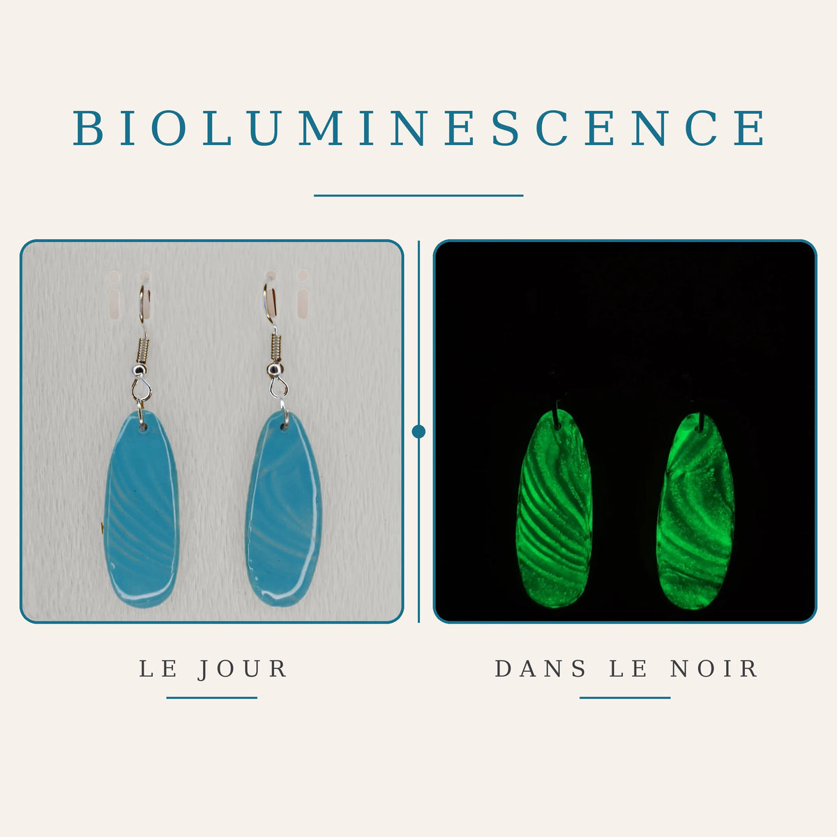 Boucles d’oreilles – Collection Bioluminescence (MP 02)