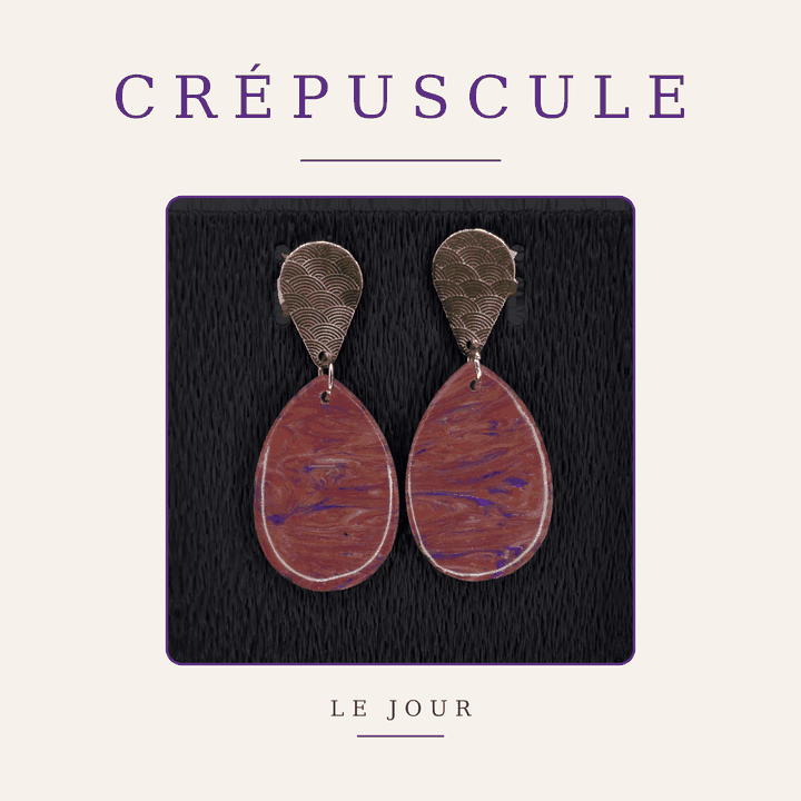 Boucles d’oreilles – Collection Crépuscule (VOP 01)