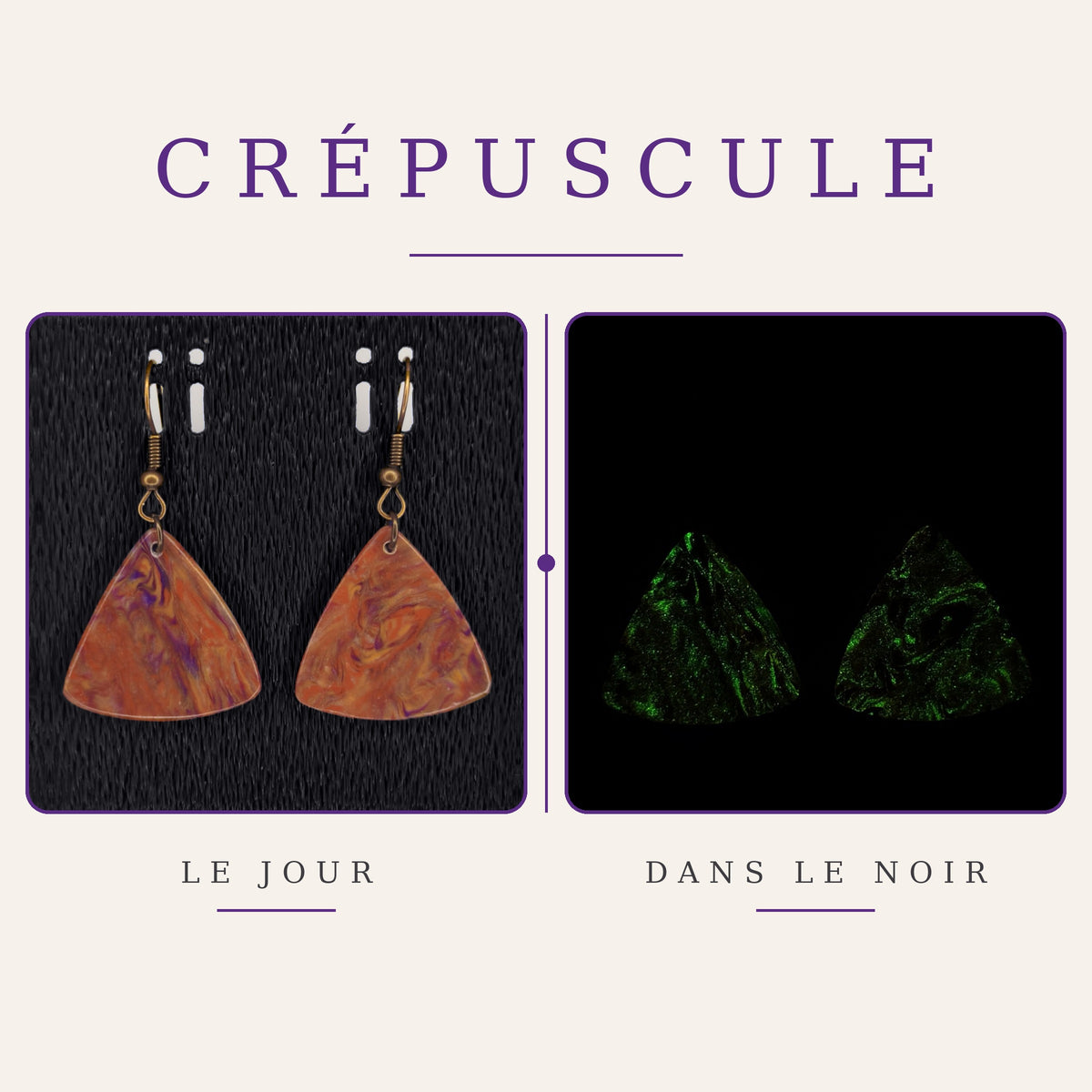 Boucles d’oreilles – Collection Crépuscule (VOP 02)