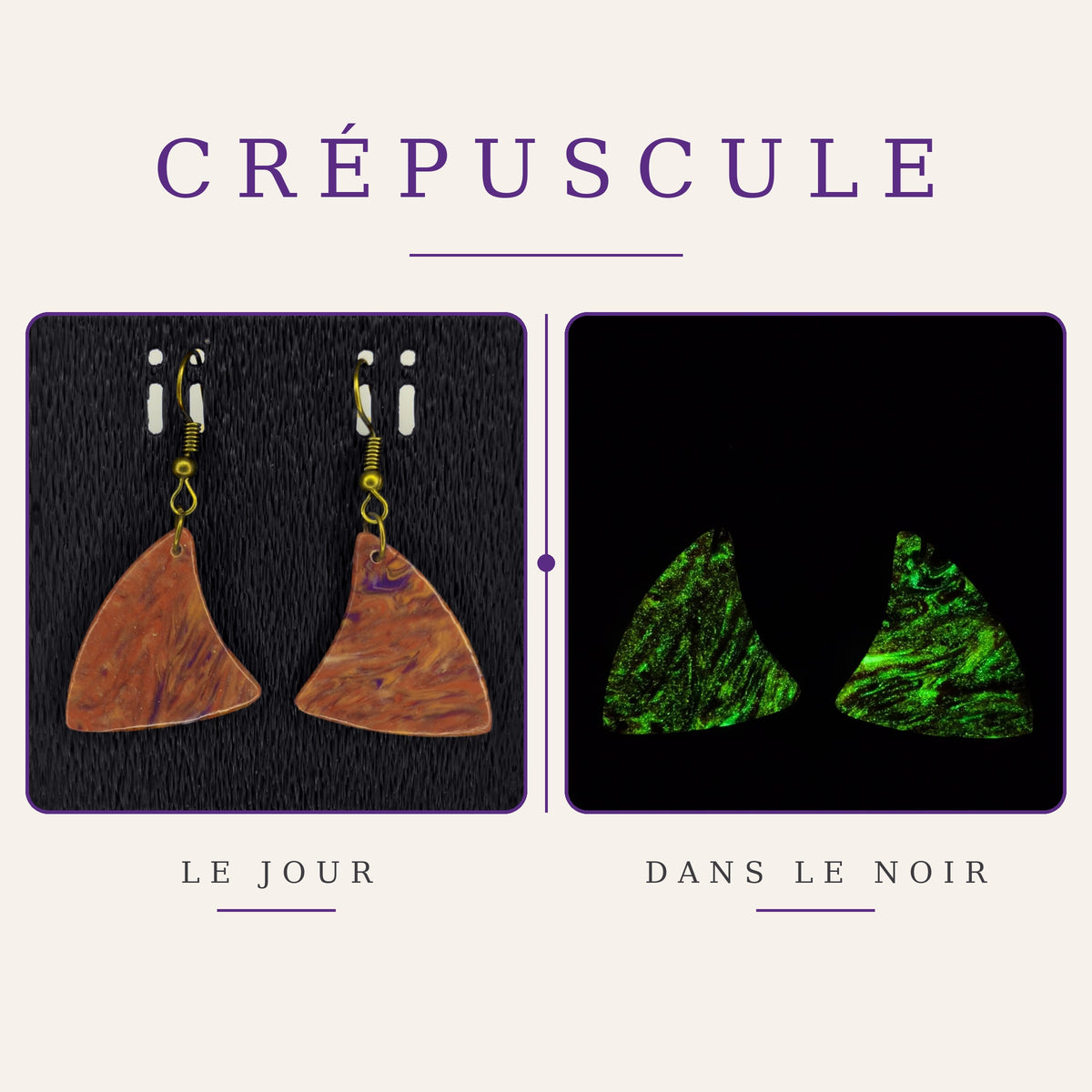 Boucles d’oreilles – Collection Crépuscule (VOP 03)