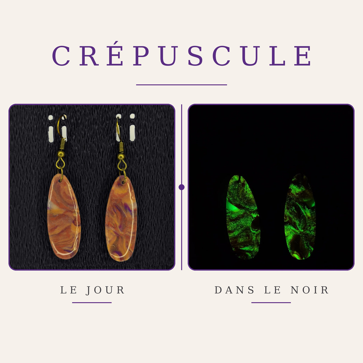 Boucles d’oreilles – Collection Crépuscule (VOP 06)