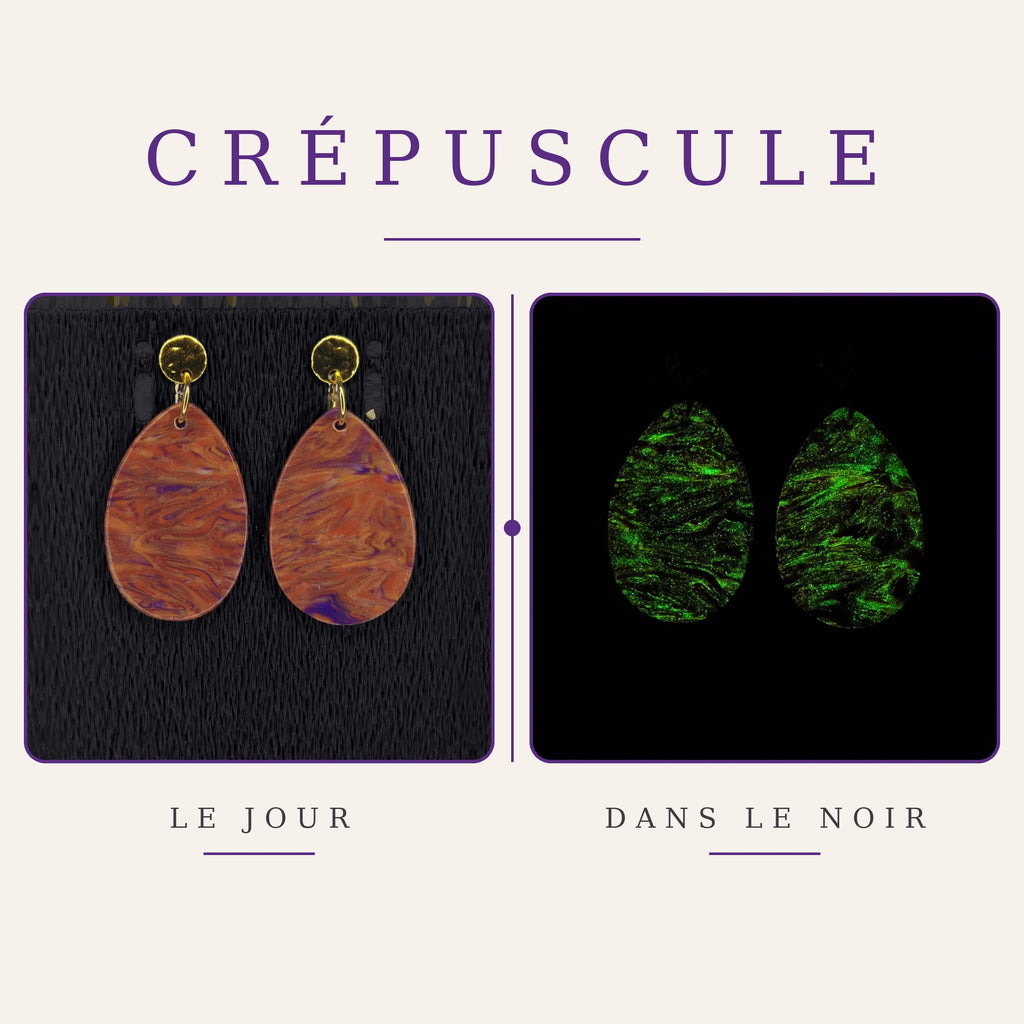 Boucles d’oreilles – Collection Crépuscule (VOP 08)