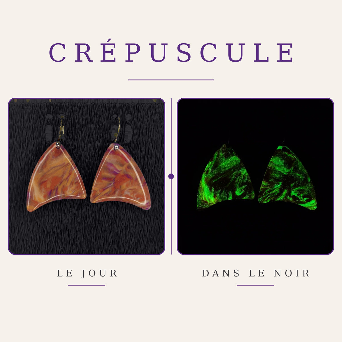 Boucles d’oreilles – Collection Crépuscule (VOP 09)