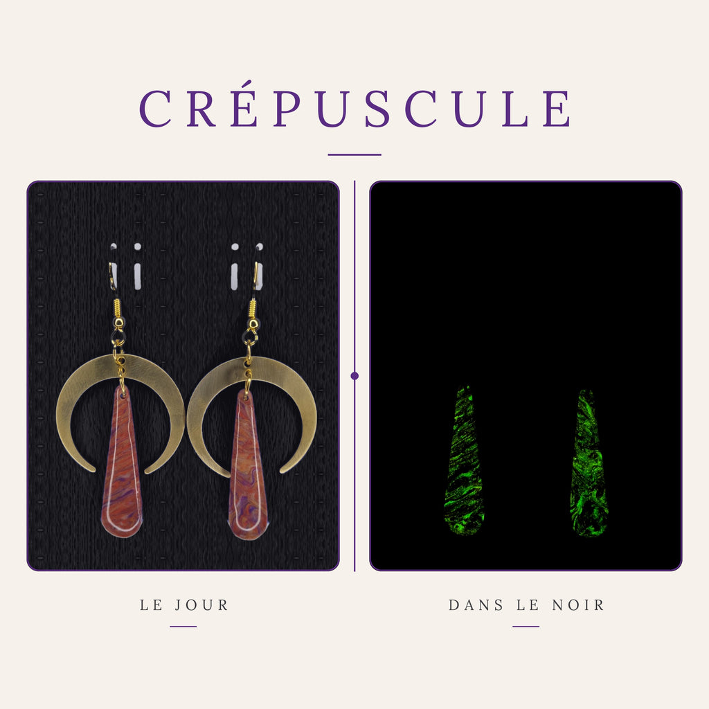 Boucles d’oreilles – Collection Crépuscule (VOP 05)