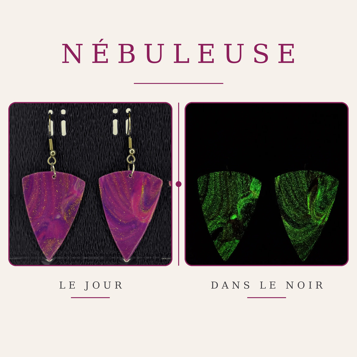 Boucles d’oreilles – Collection Nébuleuse (VRO 02)