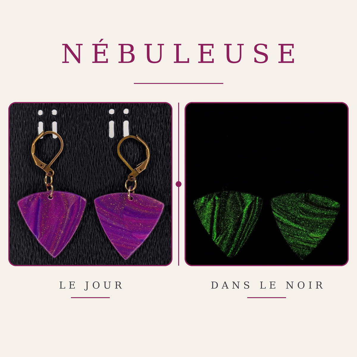Boucles d’oreilles – Collection Nébuleuse (VRO 03)