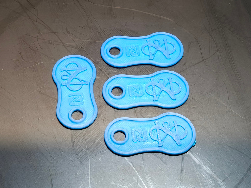 Porte-clés / Jetons de caddie connectés NFC (Personnalisables)
